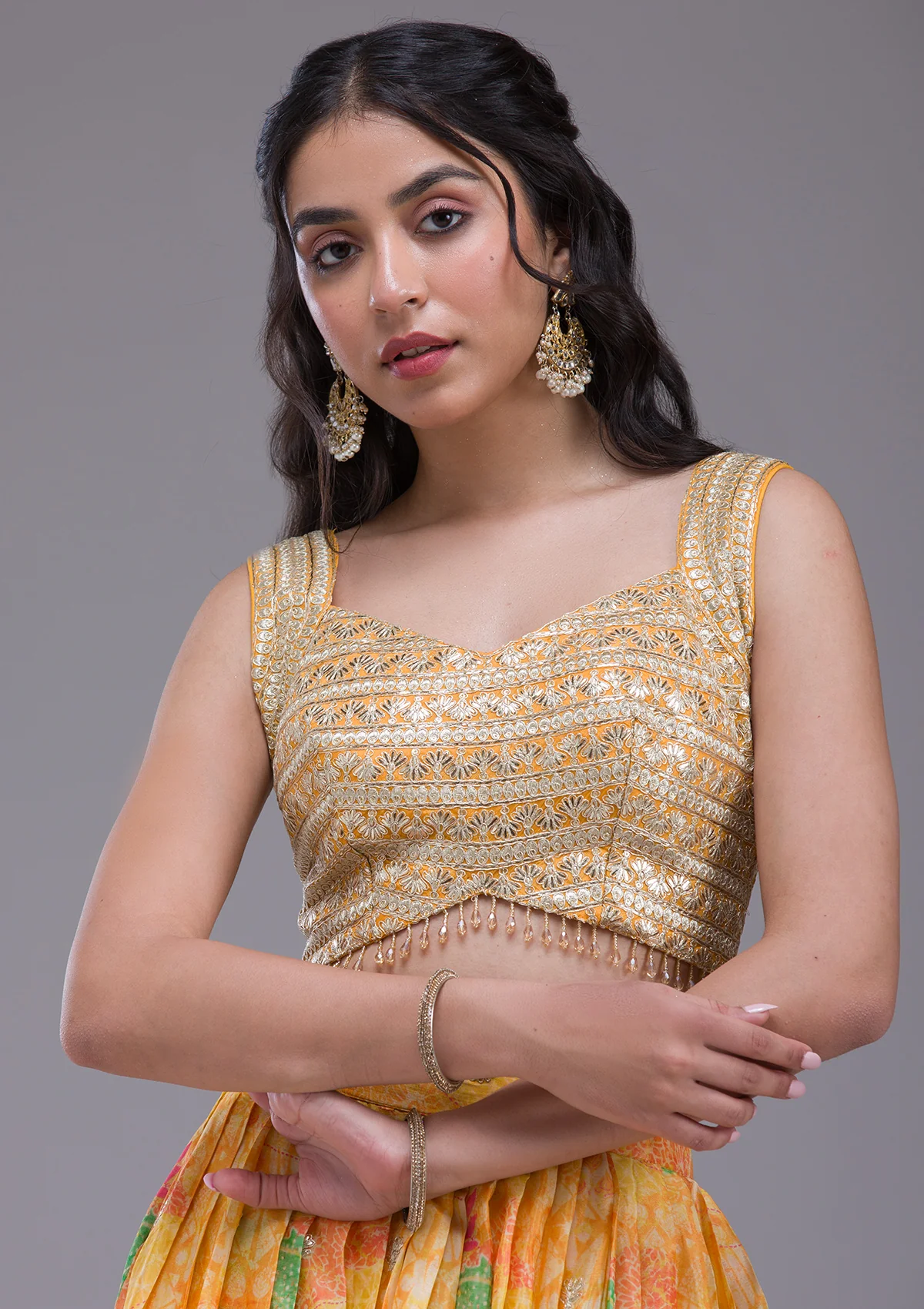 Sequins Georgette Readymade Lehenga - Image 6