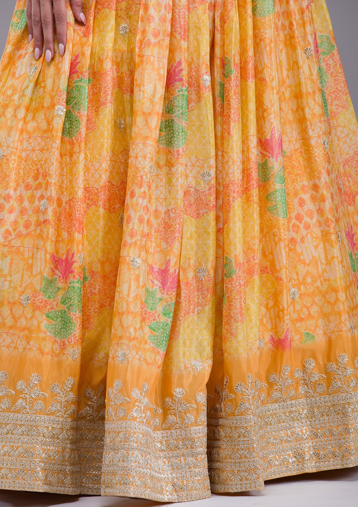 Sequins Georgette Readymade Lehenga - Image 7